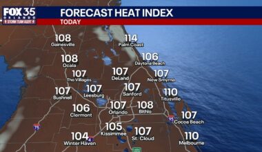 Orlando weather: Extreme heat across Central Florida as temps climb to near record highs