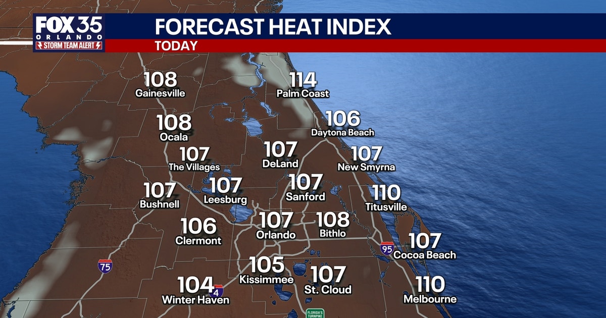Orlando weather: Extreme heat across Central Florida as temps climb to near record highs