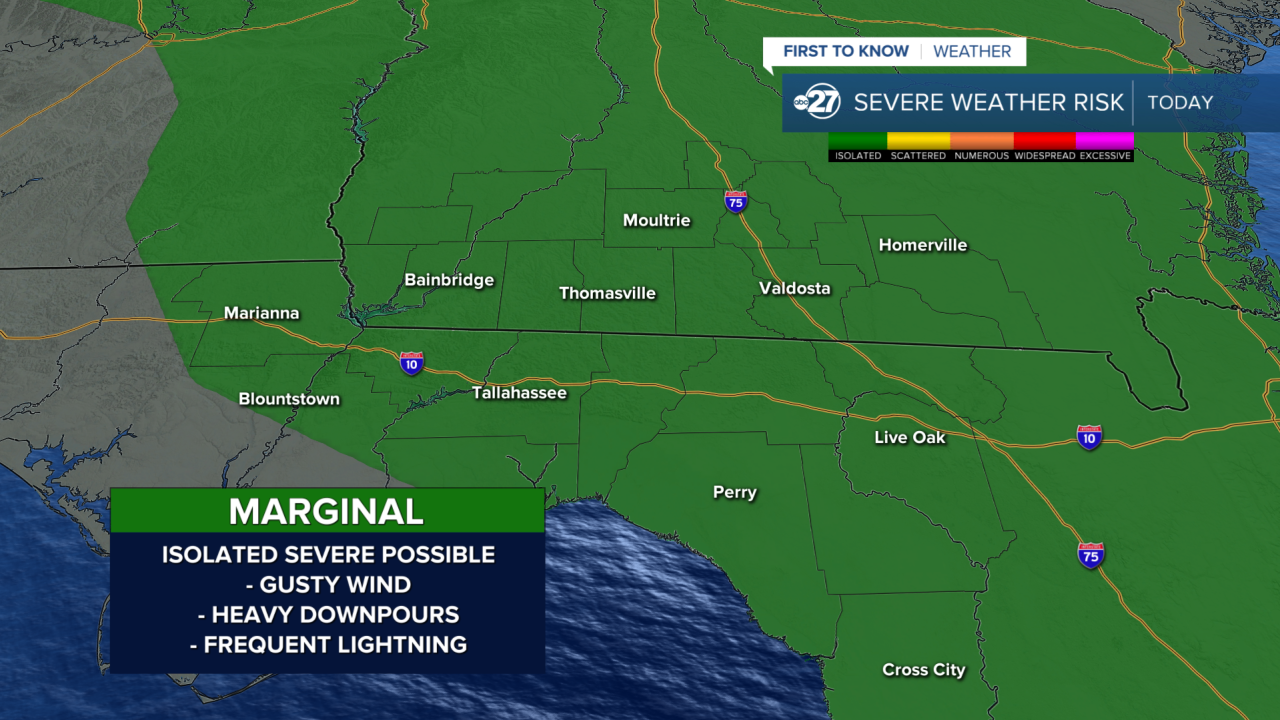 Saturday severe weather risk