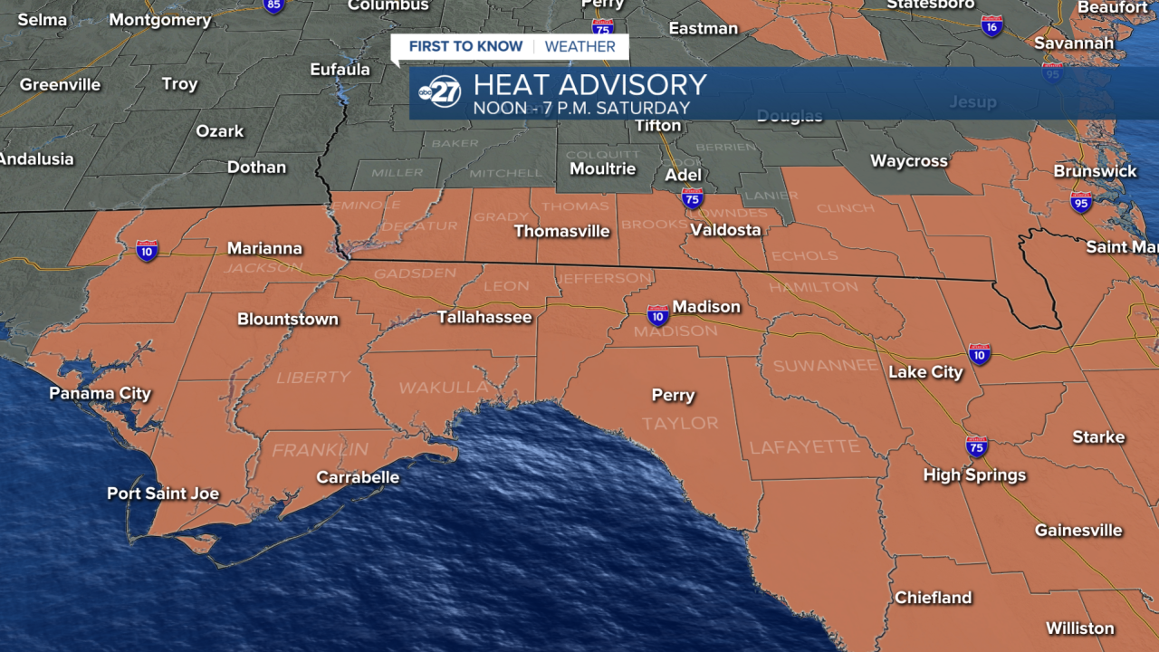 Heat Advisory Saturday