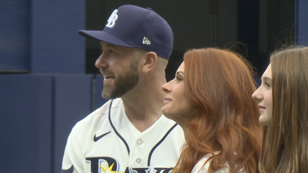 Evan Longoria's No. 3 retired by Tampa Bay Rays in ceremony at Tropicana Field