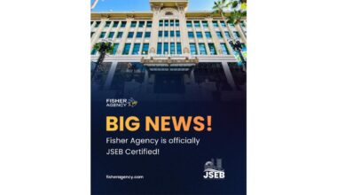 Fisher Agency Earns Official JSEB Certification, Expanding Public Sector Footprint in Jacksonville