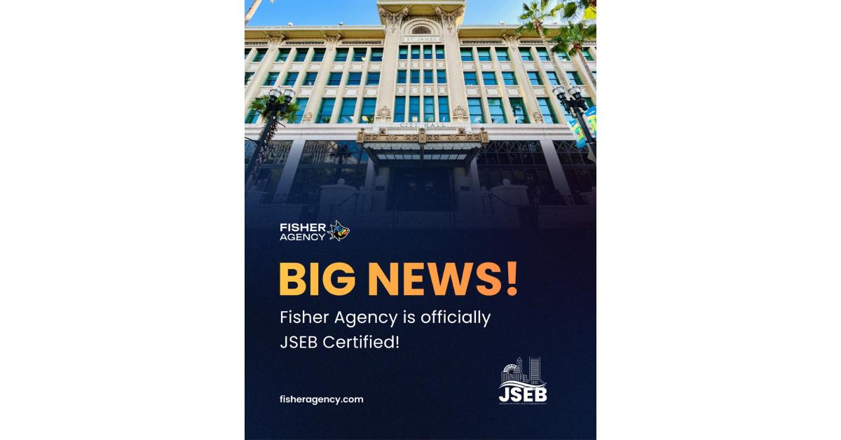 Fisher Agency Earns Official JSEB Certification, Expanding Public Sector Footprint in Jacksonville