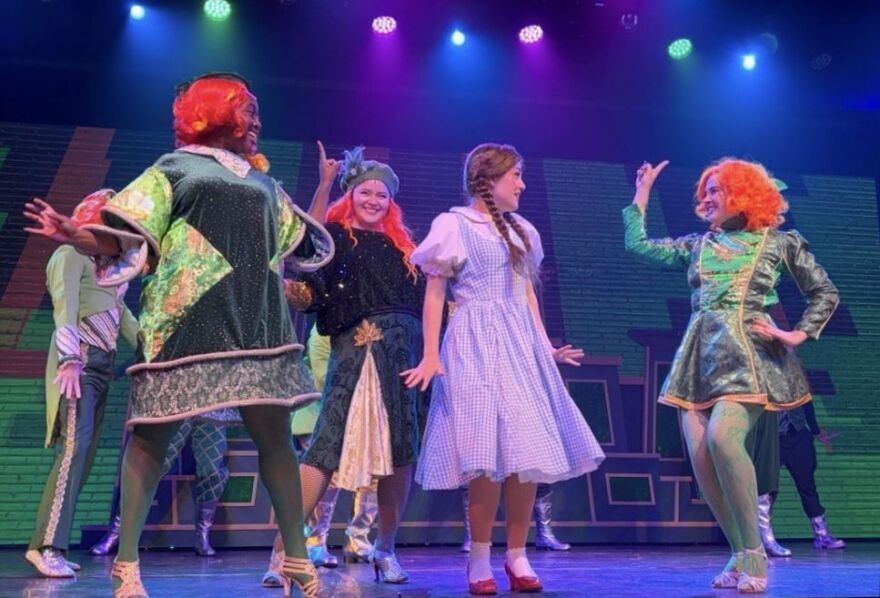 Rilyn Dick (right) as an Ozian pictured with Meghan Renee Wombles in the role of Dorothy in 'The Wizard of Oz.'