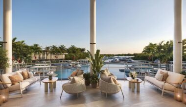 The Ritz-Carlton Residences, Estero Bay boasts water views in the Sunset Lounge. Rendering courtesy of The Ritz-Carlton Residences, Estero Bay