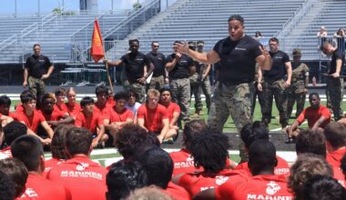 Recruiting Station Tampa Marines host their All-Hands Pool Function at Venice High School