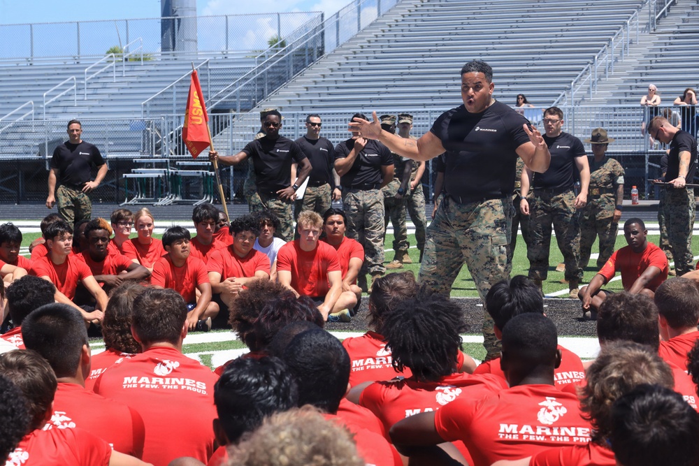 Recruiting Station Tampa Marines host their All-Hands Pool Function at Venice High School