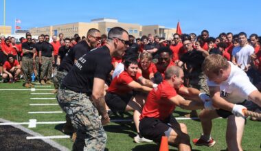 Recruiting Station Tampa Marines host their All-Hands Pool Function at Venice High School