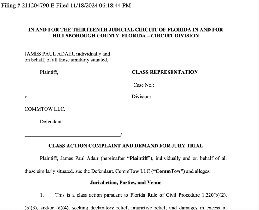 Lawsuit is seeking to certified as a class action