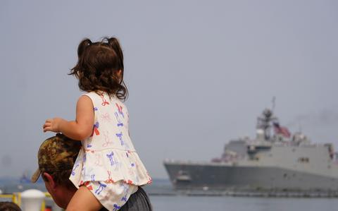 USS Fort Lauderdale completes first deployment, reunites with families