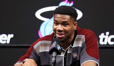 Giannis arrives in Miami, looking to follow Messi’s path to more titles and success