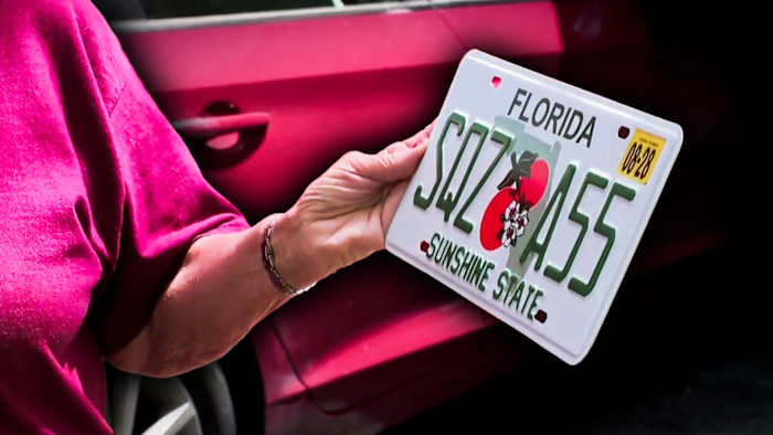 REPORT: Florida woman goes ‘ballistic’ after receiving racy license plate