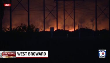 Brush fire erupts off I-75 in West Broward; fire scorches 3,600 acres
