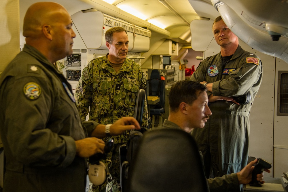 Commander, Navy Personnel Command Rear Adm. Kevin Kennedy and FORCM Bill Houlihan visit Naval Air Station Jacksonville