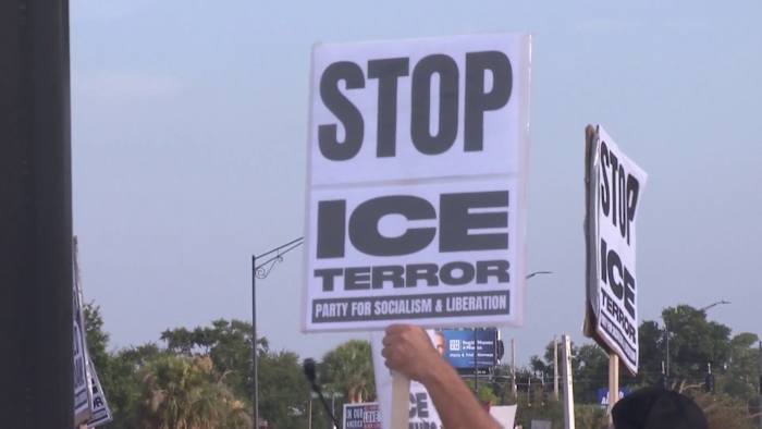 Protesters march in Orlando demanding transparency after deadly encounters involving ICE agents