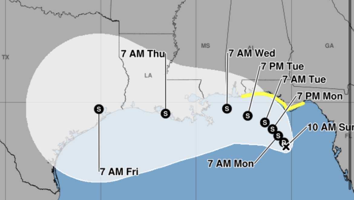 Tropical Depression Two forms off Florida's Gulf Coast
