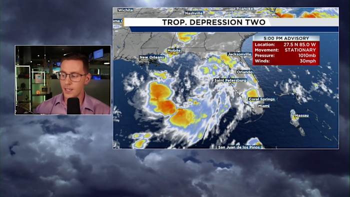 Tracking Tropical Depression and how it will impact Central Florida's weather.