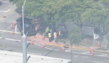 Public bus crashes into building, prompting evacuation and street closures in Miami Beach