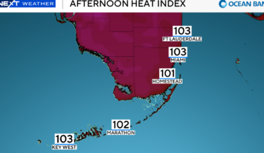 Toasty Tuesday afternoon expected as Tropical Storm Bertha moves further from South Florida