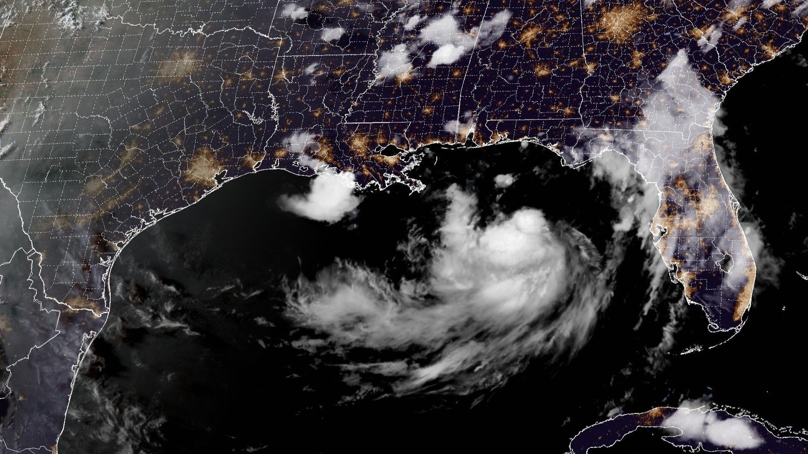 Tropical Storm Bertha in the Gulf of Mexico is moving toward the Florida Panhandle and Alabama