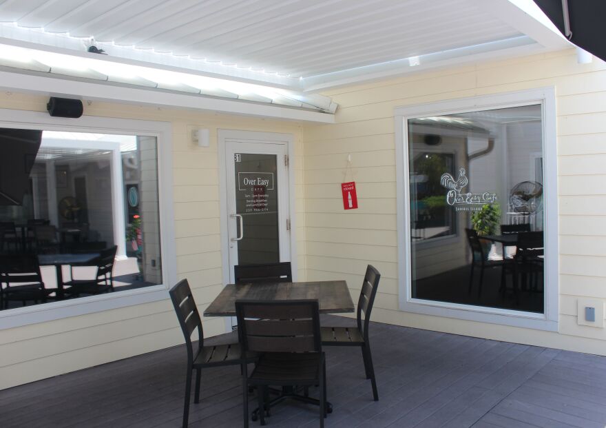 Over Easy Cafe's new location in The Village Shops is farther inland and five feet higher than their former plaza.
