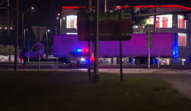 Driver killed after running red light, hitting semi-truck in Orange County, FHP says