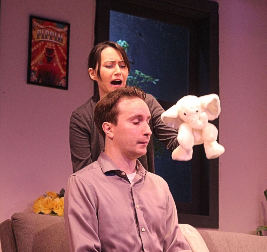 Senga Quinn (Chloe Elliott-Chan) forces her neighbor with Asperger's Syndrome (Steven Coe) to face the elephant in the room.