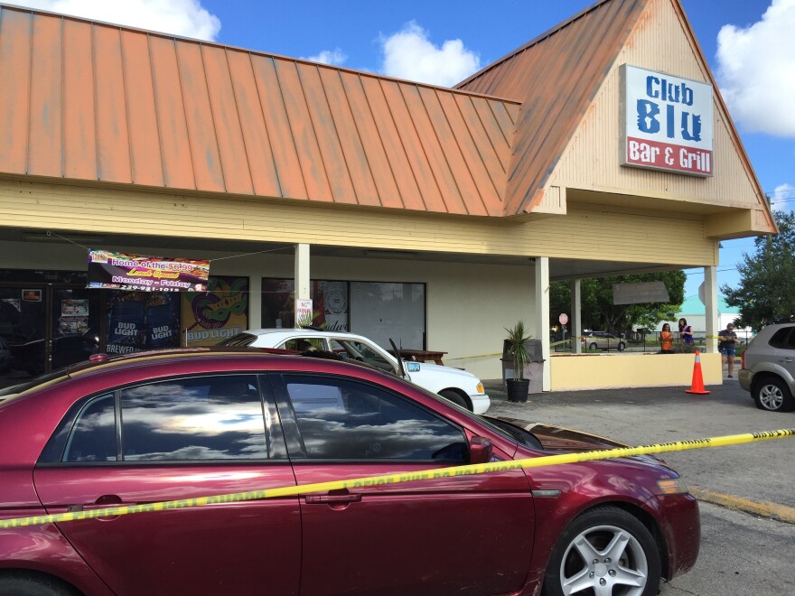 Club Blu shooting scene, 2016.