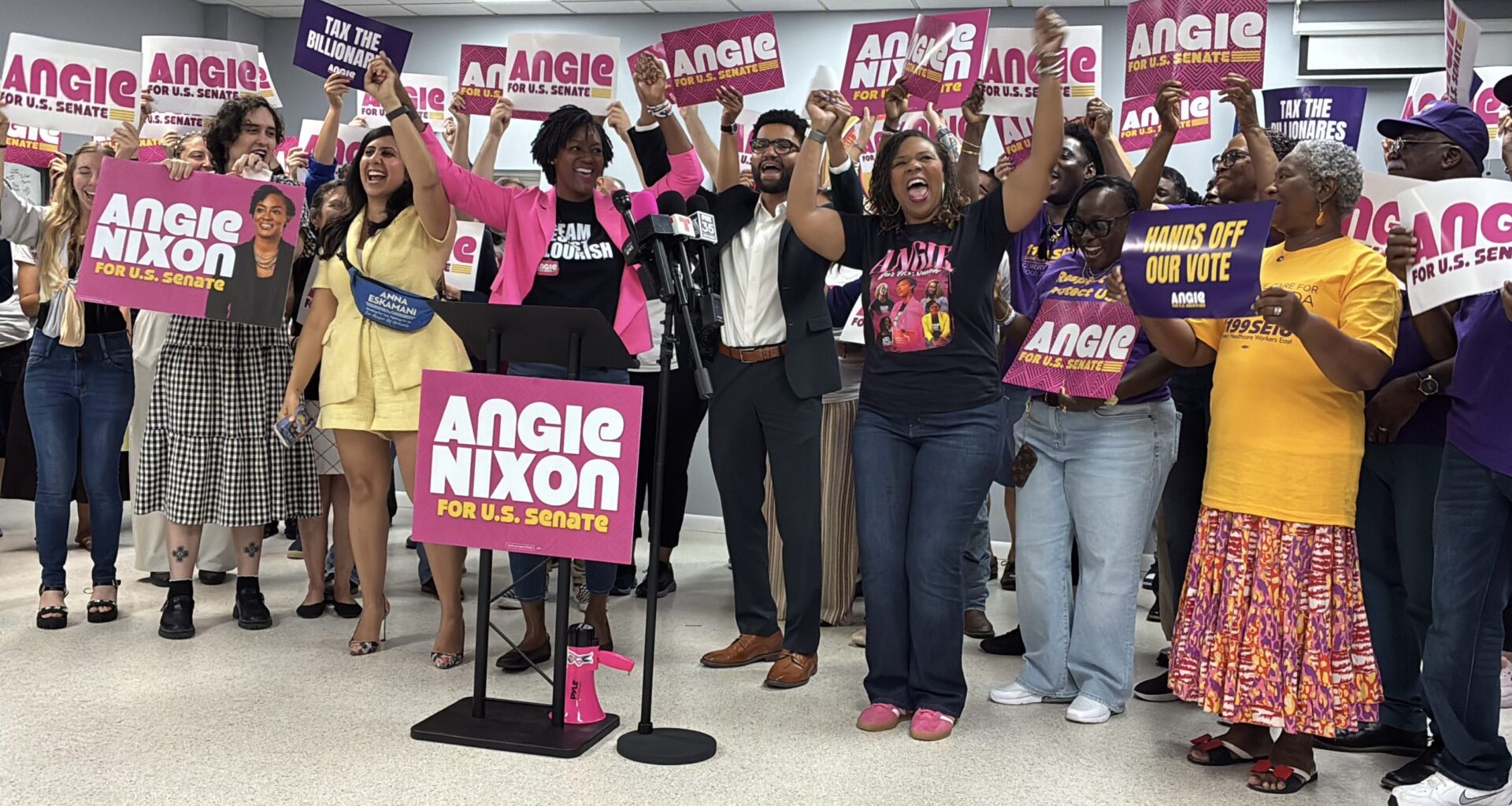 Frost, Eskamani endorse progressive Angie Nixon for U.S. Senate