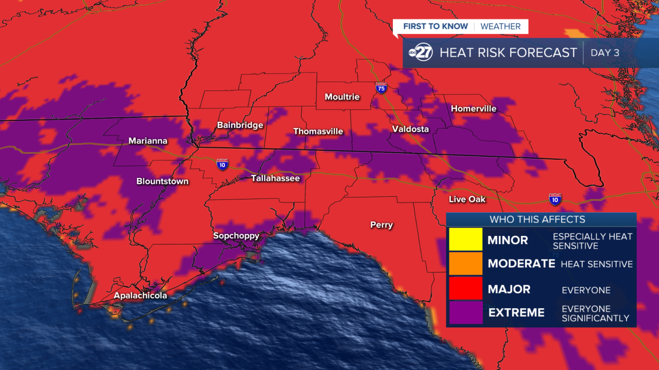 Heat Risk for Tuesday