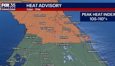 Orlando weather: Heat advisory, afternoon storms for Central Florida