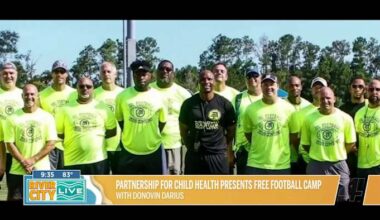 The Partnership for Child Health Presents a Free Football Camp with Donovin Darius...and more