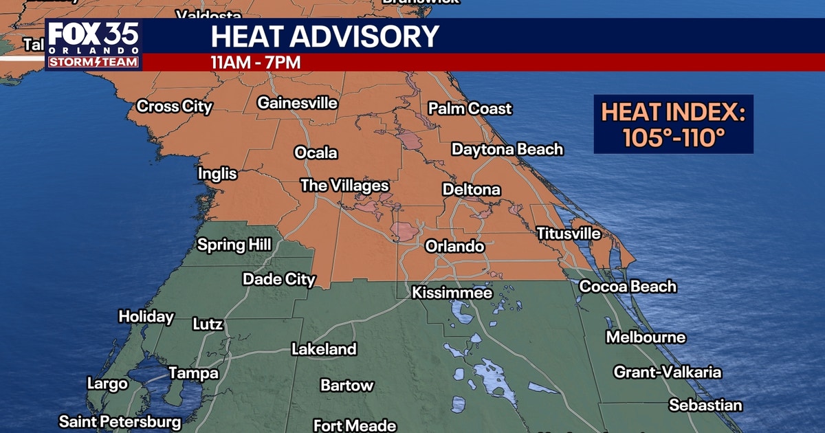 Orlando weather: More afternoon storms for Central Florida as heat index tops 100