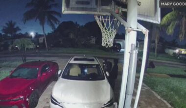 Residents of a South Florida neighborhood woke up to multiple vehicles burglarized, police searching for thieves