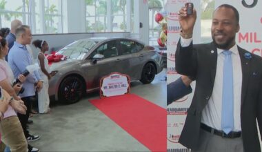 Miami-Dade Principal of the Year receives new car