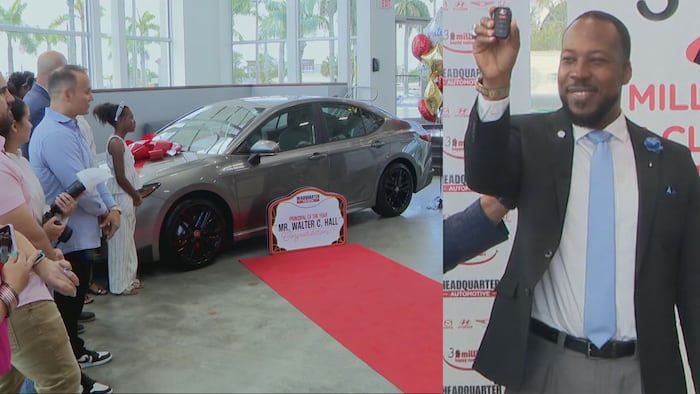 Miami-Dade Principal of the Year receives new car