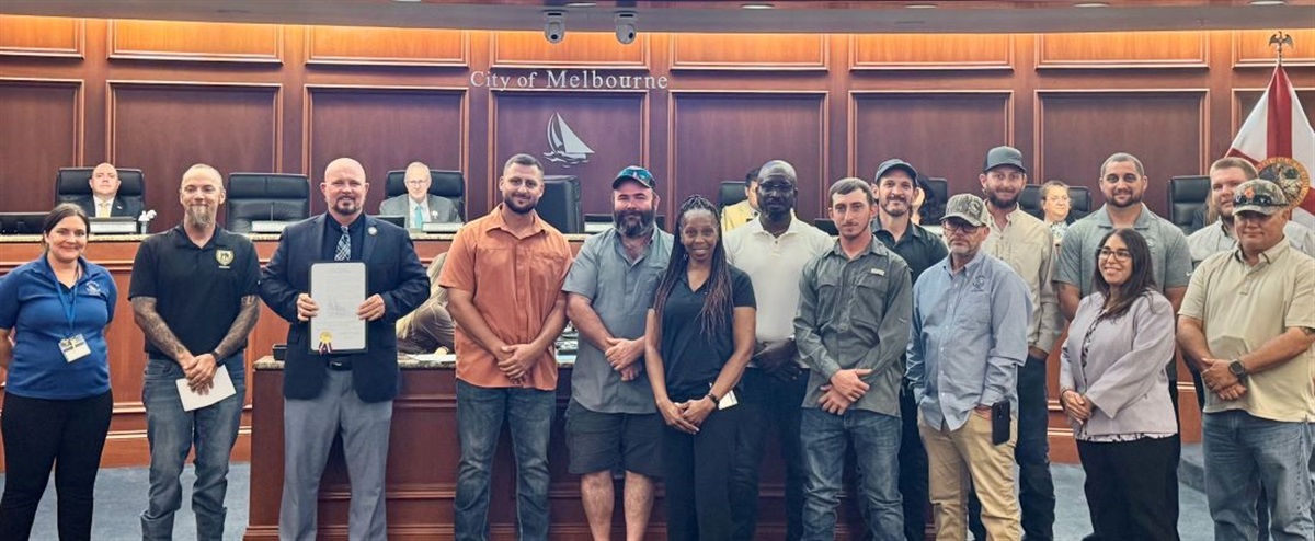 City of Melbourne Designates August Florida Water Professionals Month