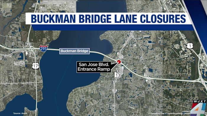 FDOT apologizes in advance for 2nd weekend in a row of Buckman Bridge lane closures