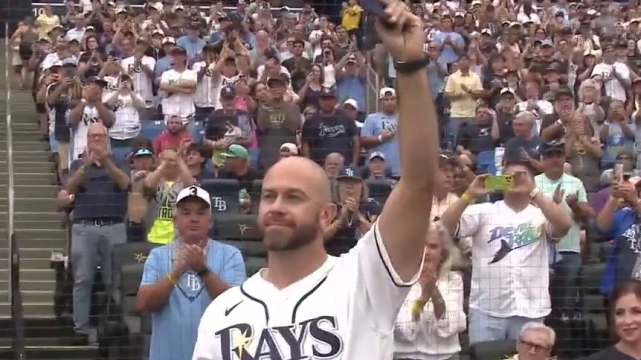 Rays retire No. 3, honoring Evan Longoria