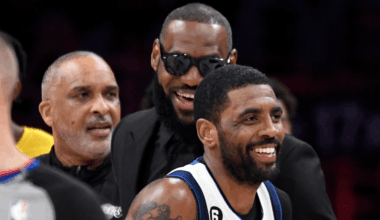 LeBron James and Kyrie Irving