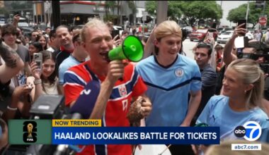 Erling Haaland lookalike contest draws big crowd in Miami, winner takes home match tickets