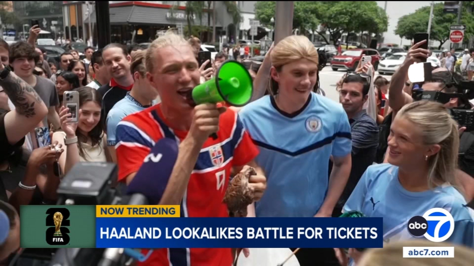 Erling Haaland lookalike contest draws big crowd in Miami, winner takes home match tickets