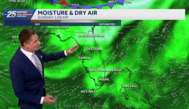 Some heavy rainfall is possible this weekend in South Florida