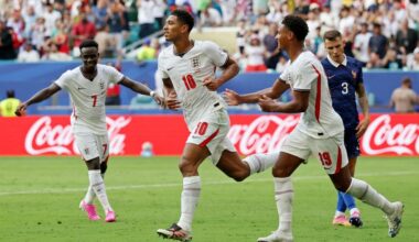 Soccer-England survive France fightback to secure third place in Miami goalfest