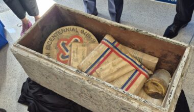 Fifty-year-old time capsule celebrating America’s 200th birthday opened at City Hall