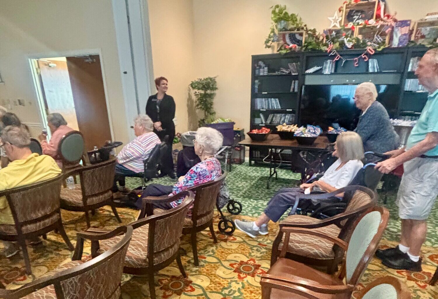 Brookdale residents before the seminar began.