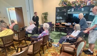 Brookdale residents before the seminar began.