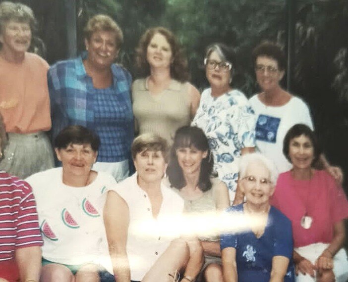 Members of the ladies&rsquo; lunch group are seen in this treasured photo.