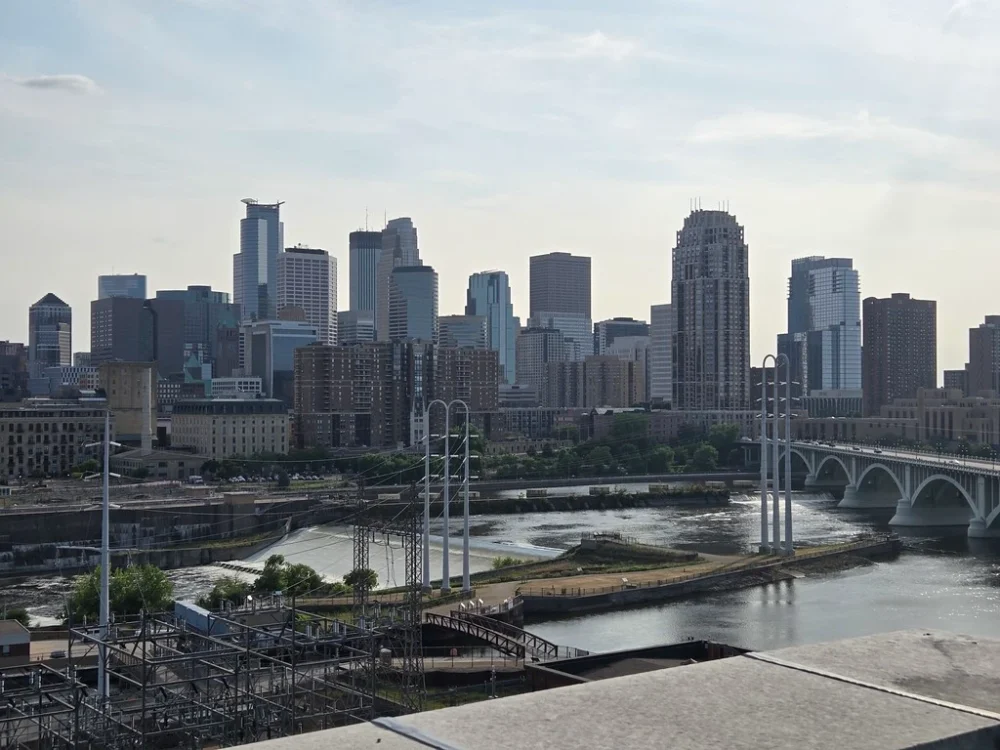 Downtown Minneapolis is an example of clustering