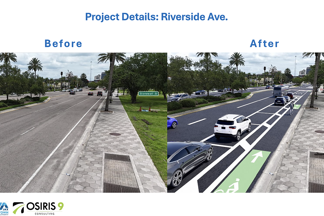 Proposed street project includes converting two lanes of Riverside Avenue in Brooklyn to parallel parking